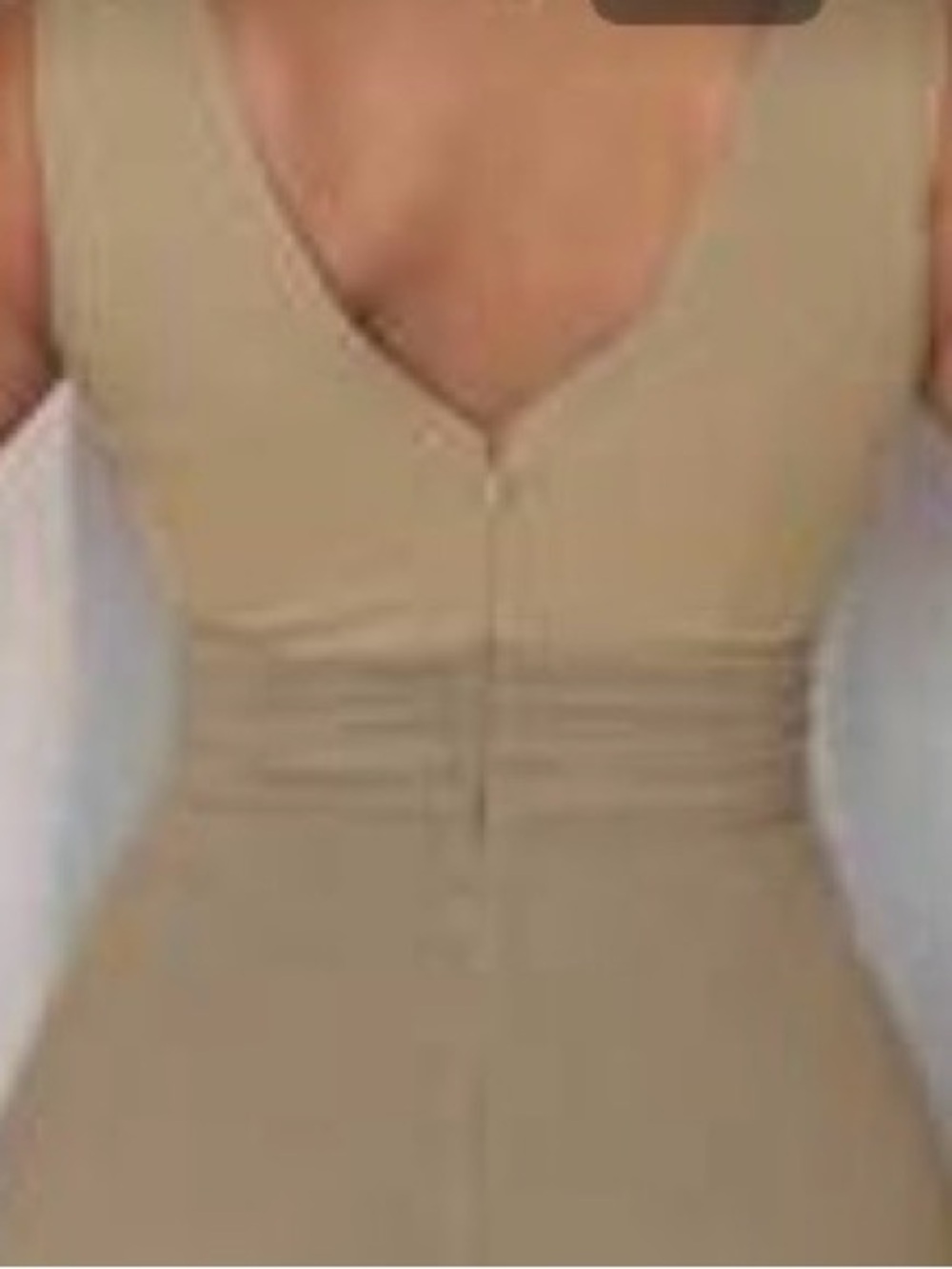 Elegant Sleeveless Wide-Leg Jumpsuit in Taupe - Picture 4 of 4